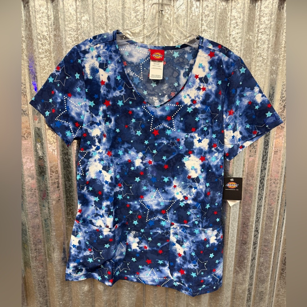 Dickies Women's Print Scrub Top